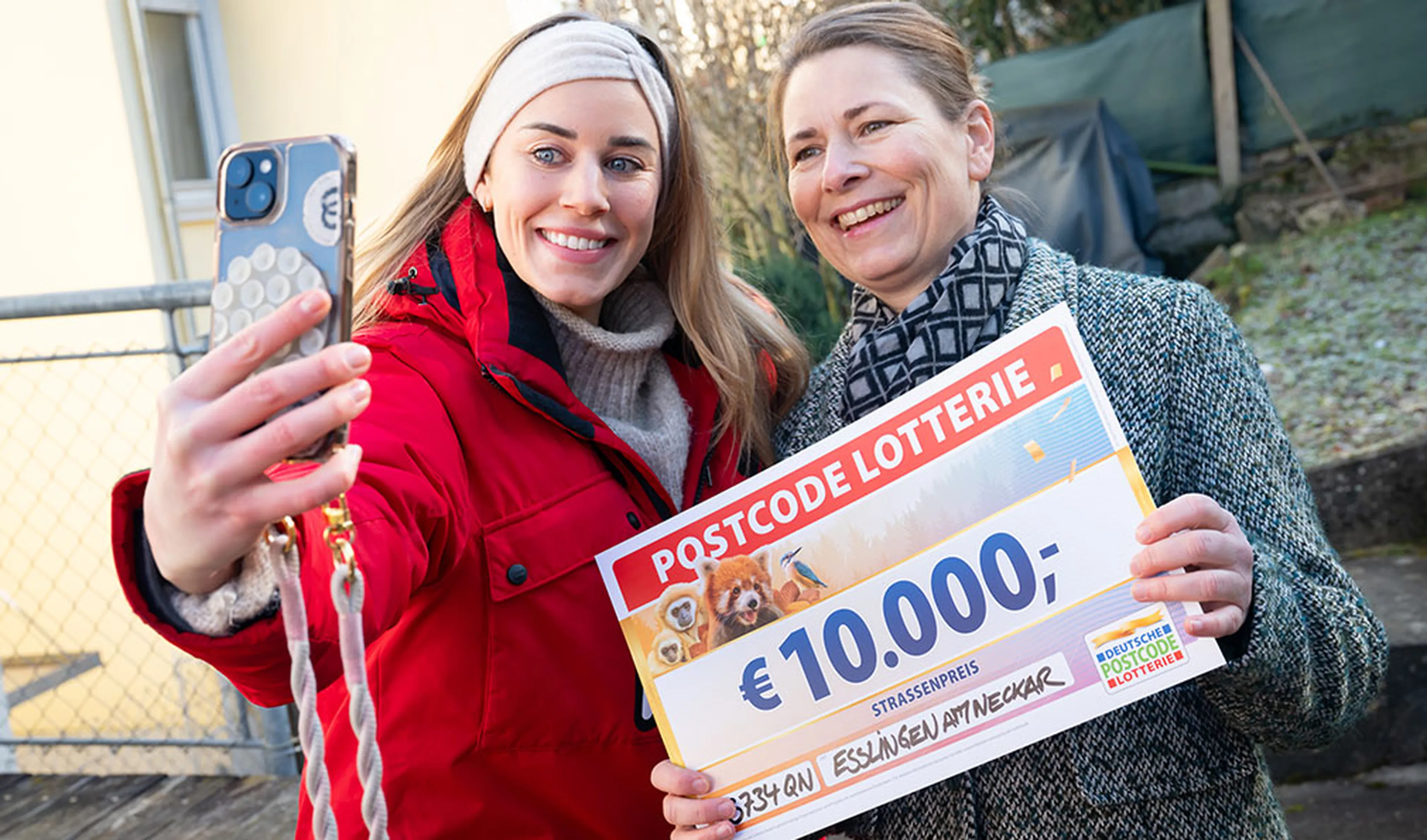 Postcode Lotterie Gewinnerglück in Esslingen
