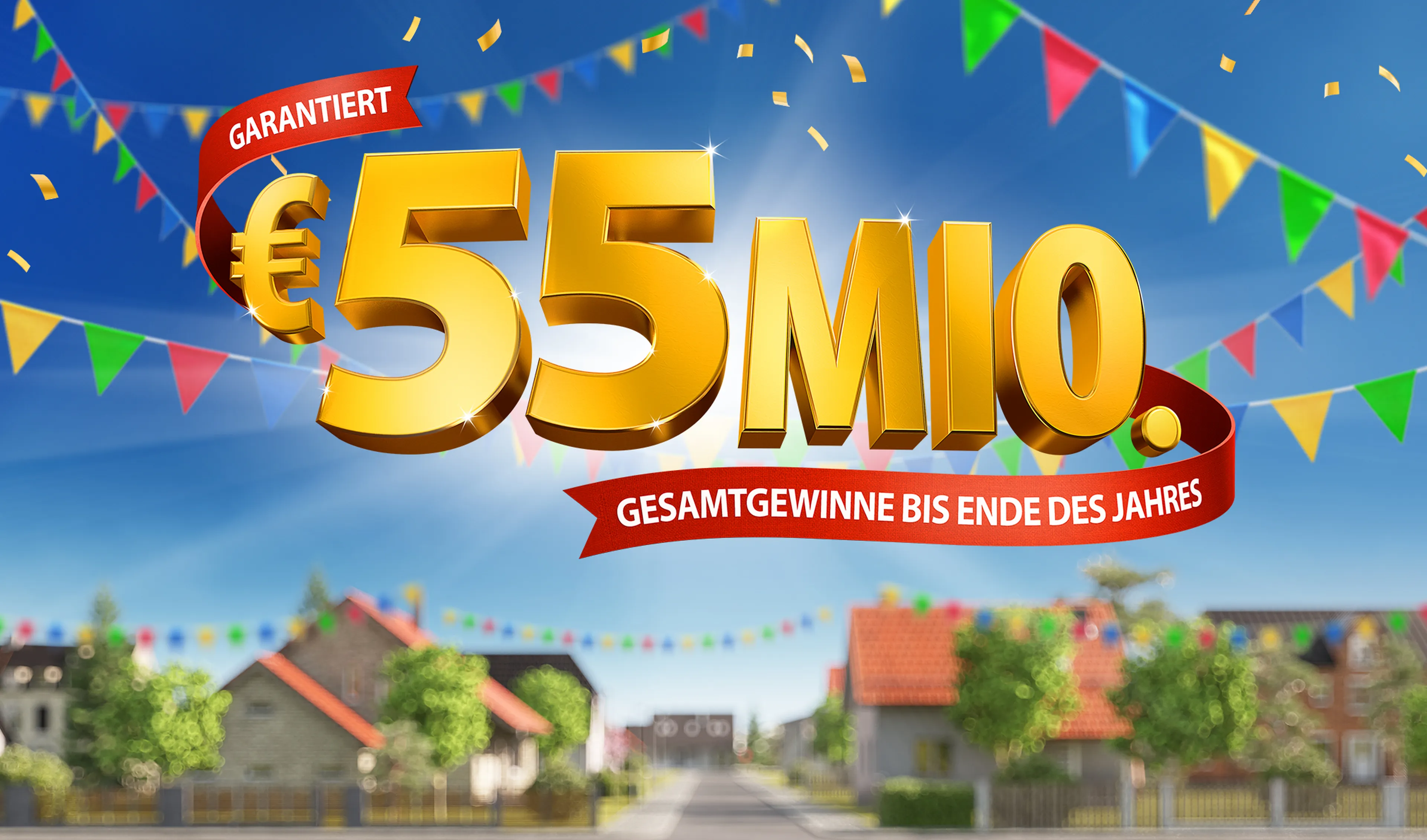 Bei der Deutschen Postcode Lotterie gibt es bis Ende des Jahres noch garantiert 55 Millionen Euro Gesamtgewinne