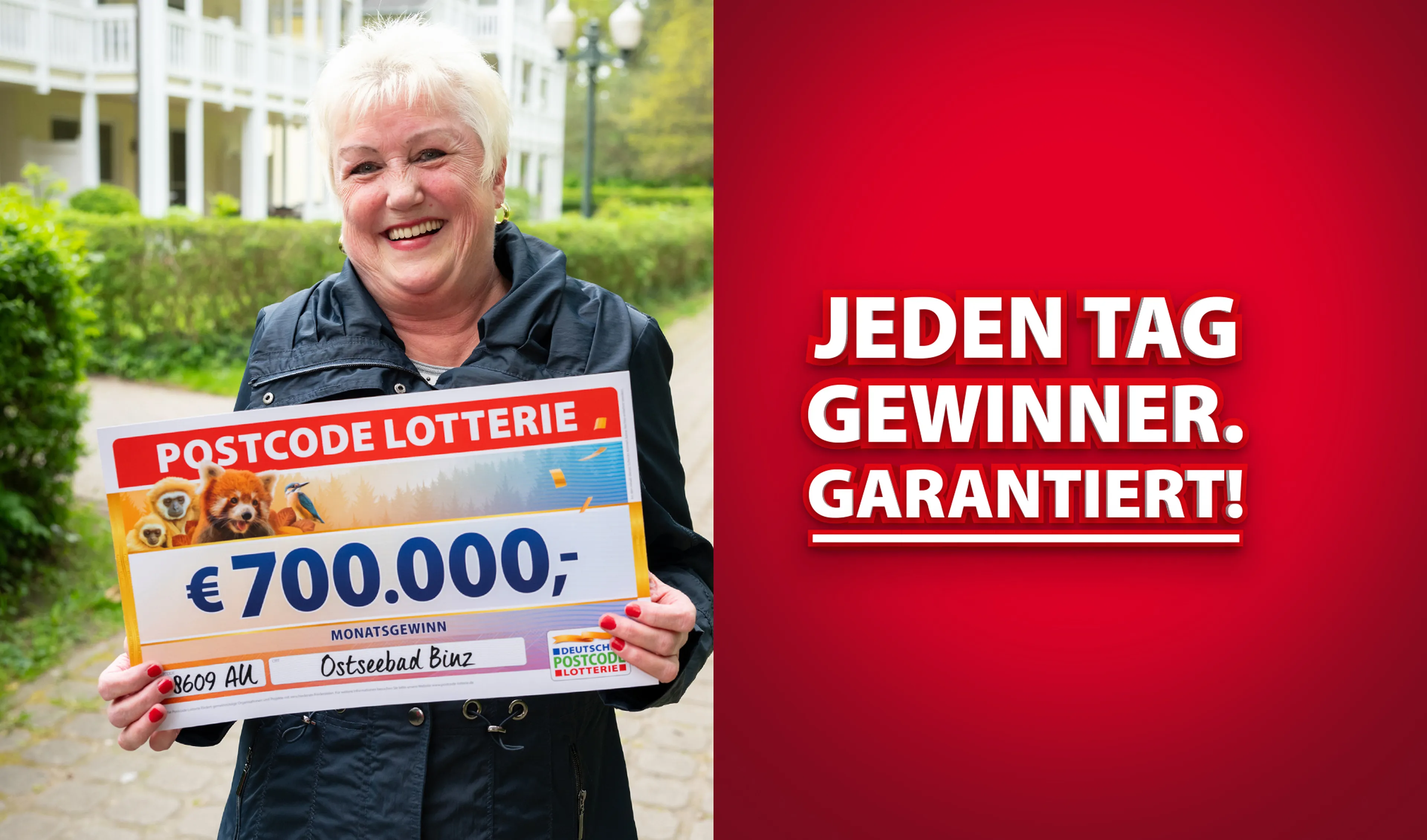 Jeden Tag Gewinner. Garantiert!