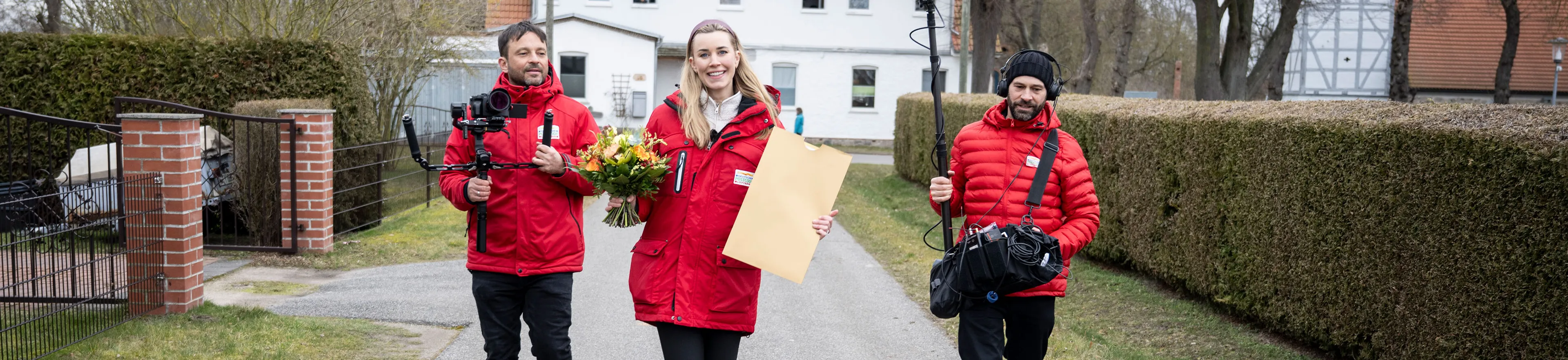 Team der Deutschen Postcode Lotterie unterwegs