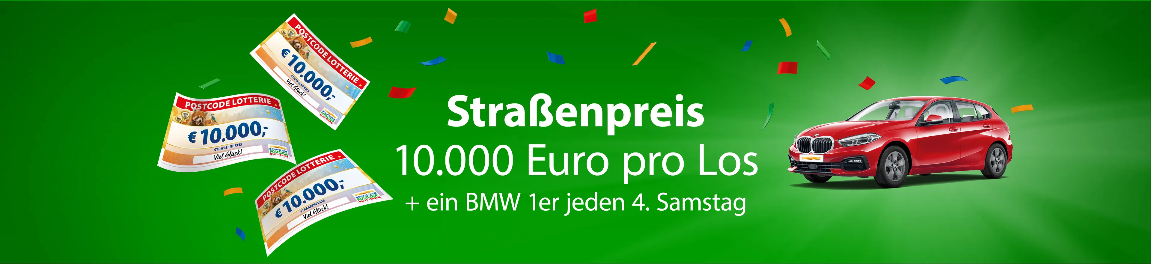 Postcode Lotterie Straßenpreis am Samstag