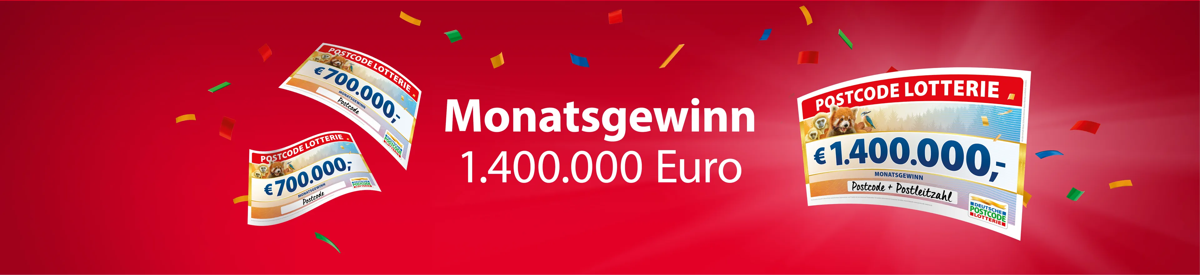 Postcode Lotterie Monatsgewinn