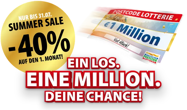 Ein Los. Eine Million. Deine Chance!