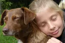 Postcode Effekt; Mädchen mit Hund