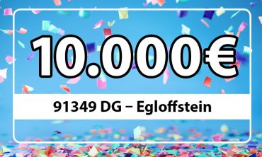 Der zweite Straßenpreis der März-Ziehung geht nach Egloffstein Der zweite Straßenpreis der März-Ziehung geht nach Egloffstein