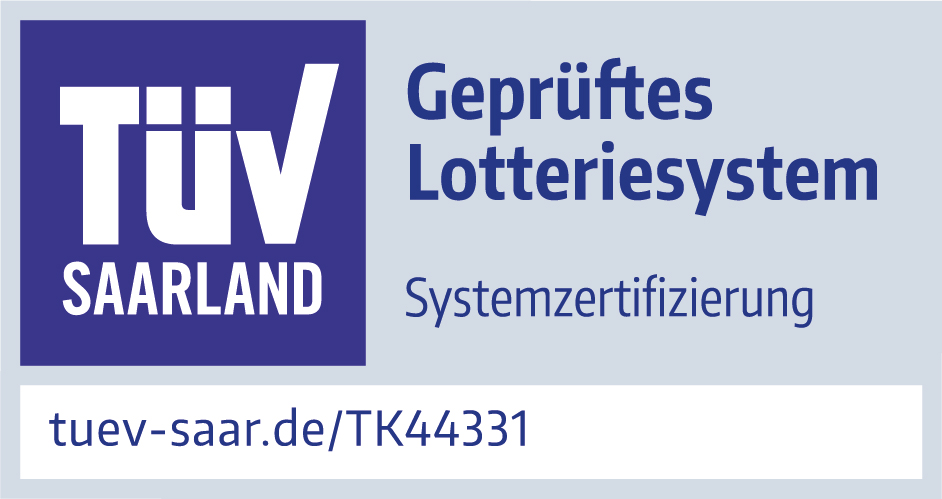 TÜV - Geprüftes Lotteriesystem
