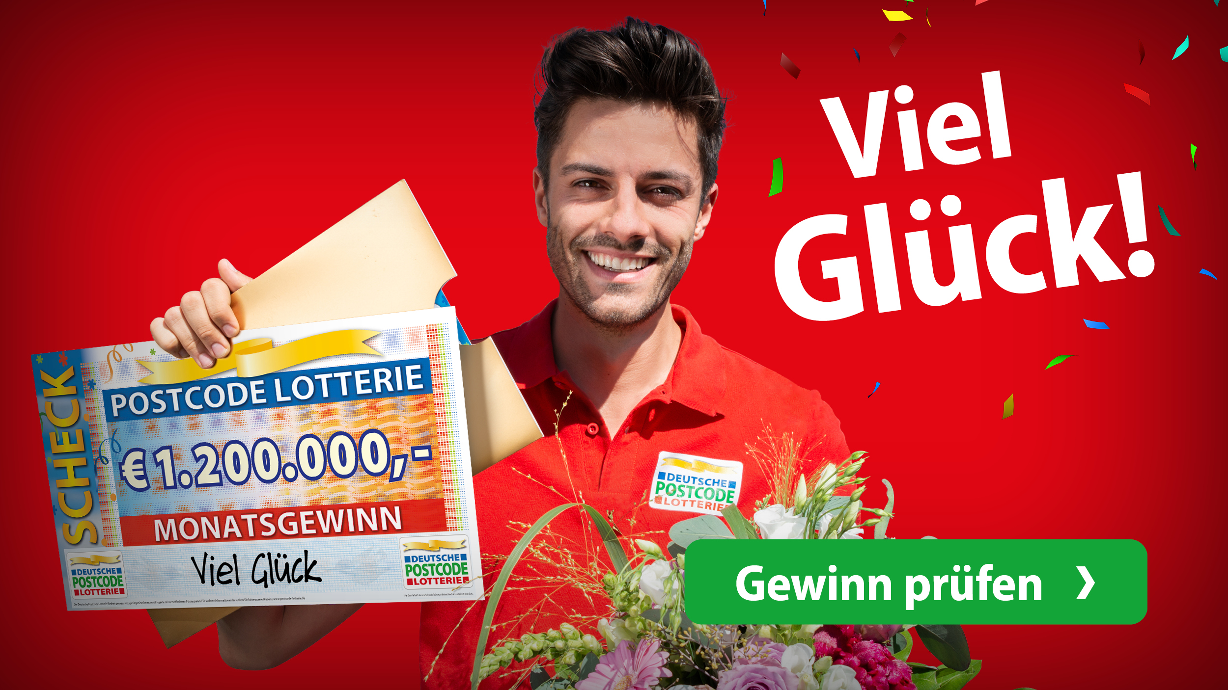 Gewinnen mit der Deutschen Postcode Lotterie